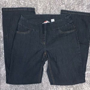 alia womens denim tech stretch pull on pants